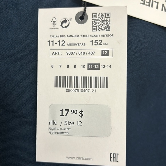 New with tag Zara girls top - Picture 2 of 2